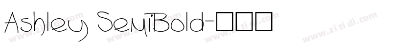 Ashley SemiBold字体转换